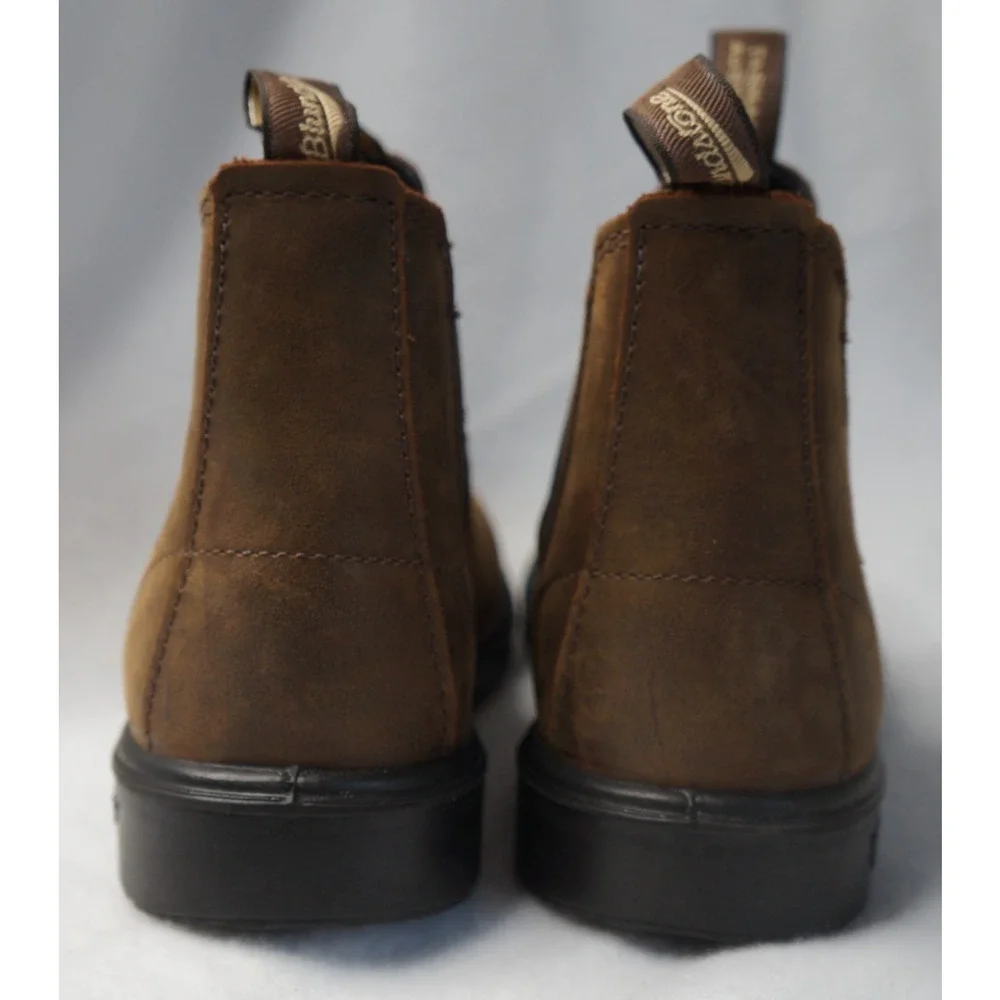 BLUNDSTONE Kids’ Series #565 Rustic Brown Leather Chelsea Boots AU 2 US -3.5